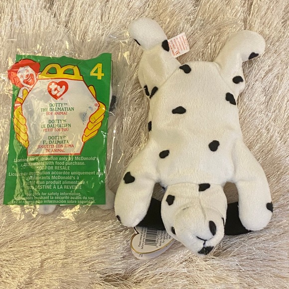 🐾 RARE Ty Beanie Baby DOTTY & UNOPENED TEENIE DOTTY - both have TAG ERRORS! 🐾 - Picture 6 of 16